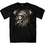 Men's Indian Chief Skull T-Shirt