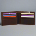 MET Men's Bifold Flip Up RFID Leather Wallet