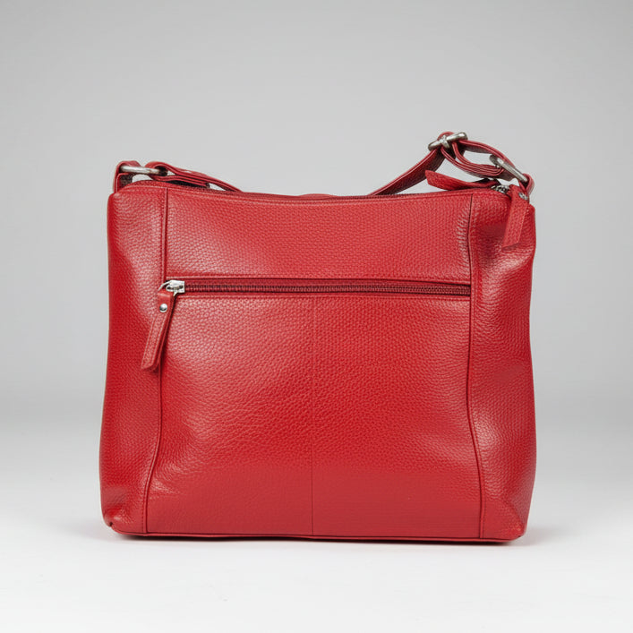 Greenwood Leather Elegant Crossbody Bag. Full-Grain Leather Shoulder Bag