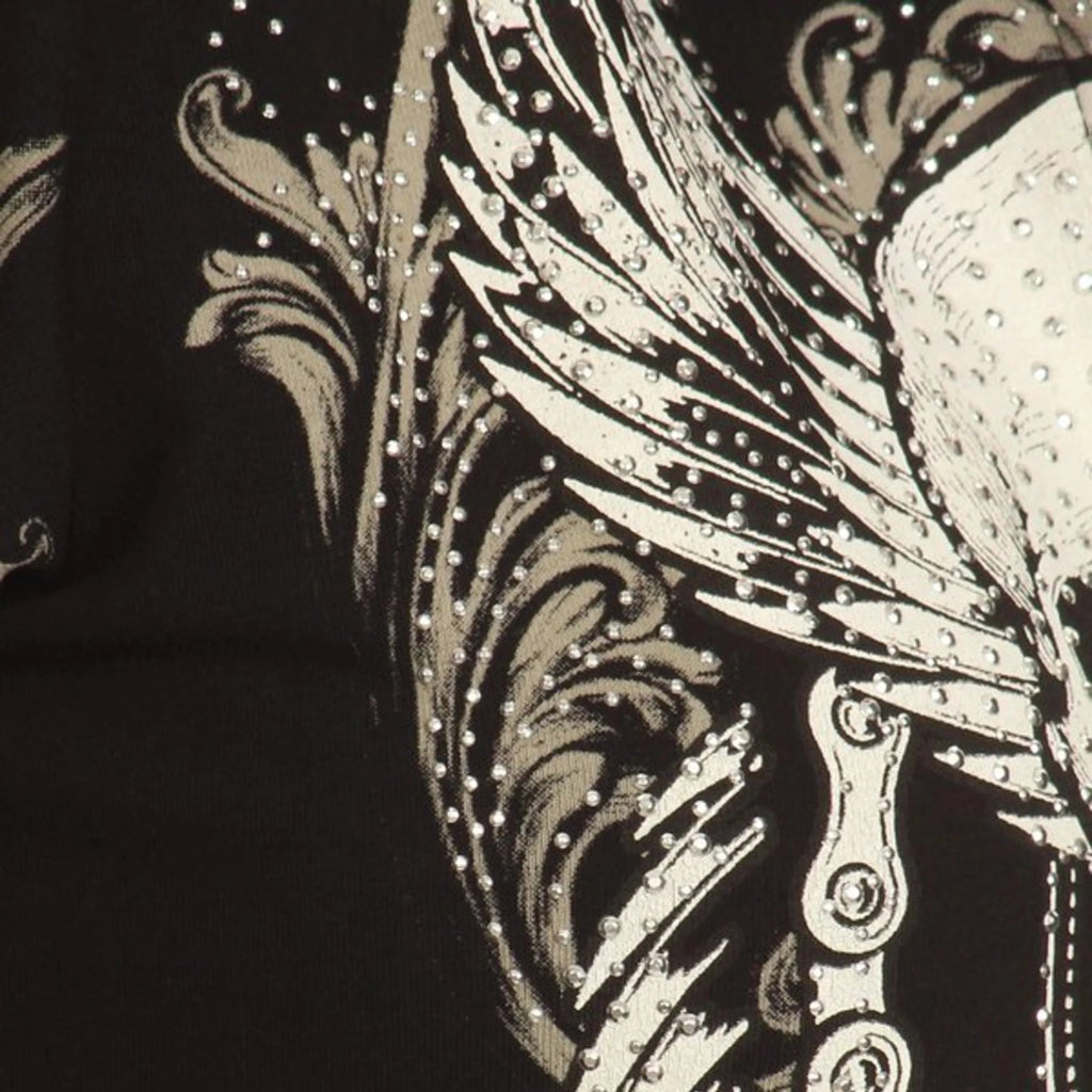 Women's Motorcycle Zip Up Hoodie with Rhinestone Skull & Wings