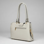 Temptation Italy Faux Leather 2-Handle Bag with Dragonfly and Flowers