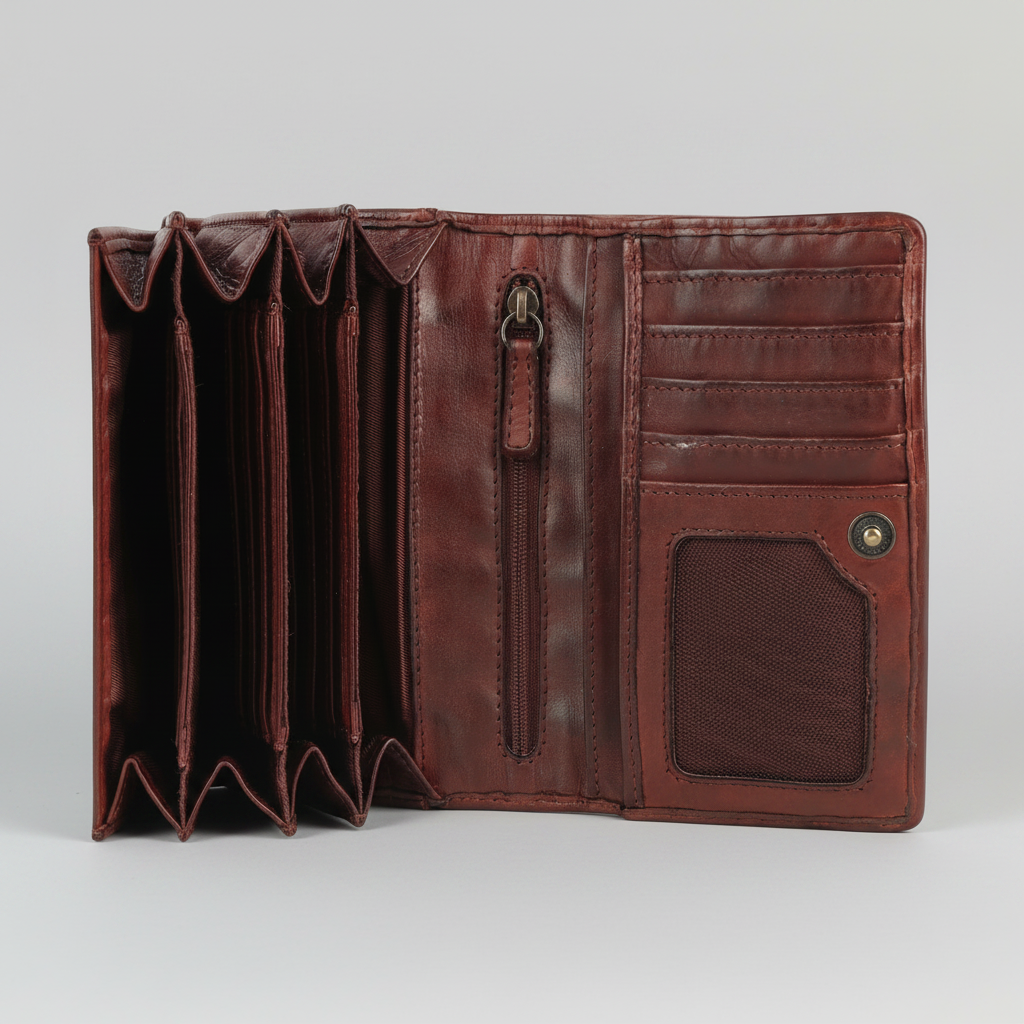 MET Women’s Leather Crosswoven Wallet