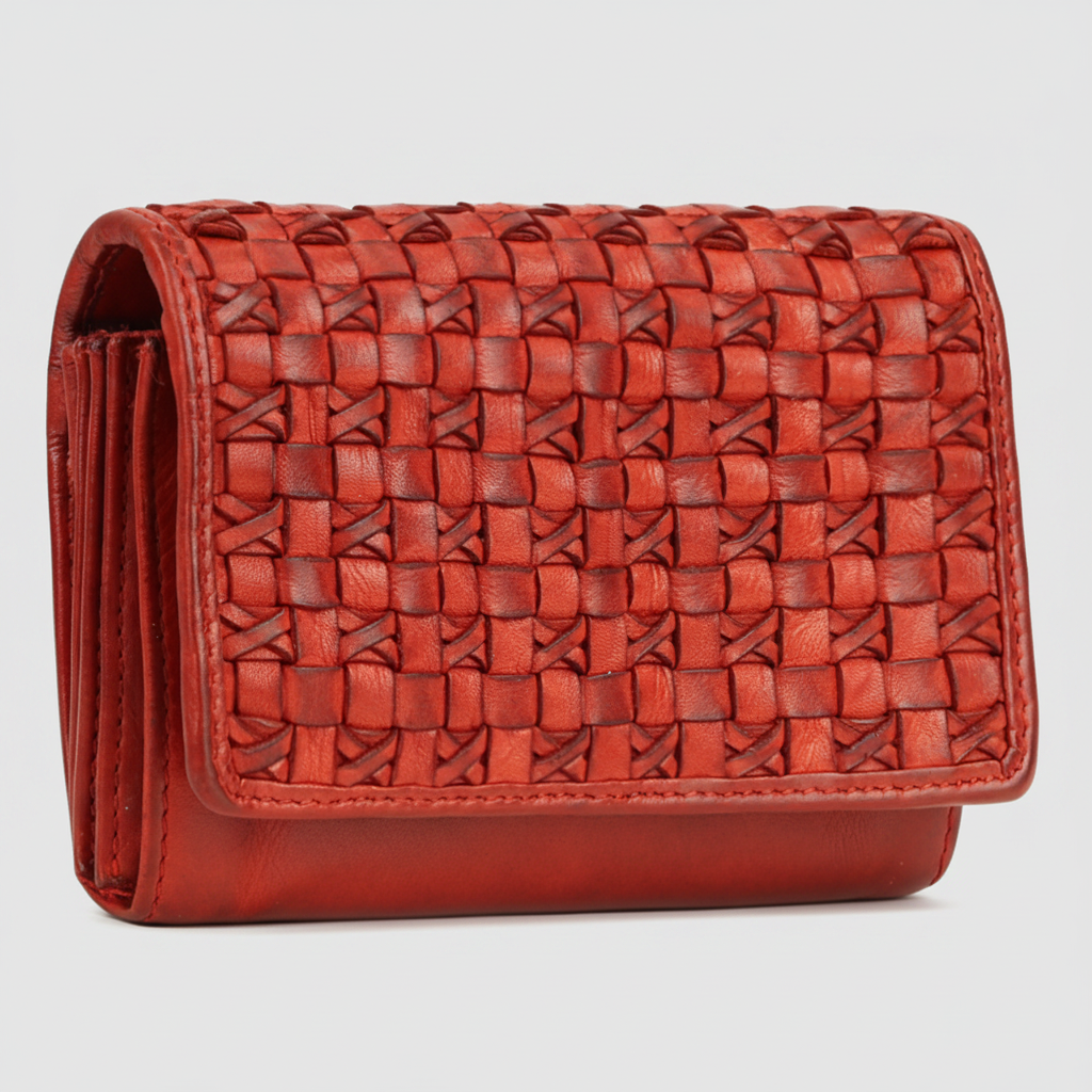 MET Women’s Leather Crosswoven Wallet