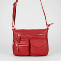 Greenwood Leather Multi-Pocket Crossbody Bag. Premium Pebbled Leather Handbag