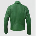 Women’s Lightweight Leather Fashion Jacket | Soft Naked Cowhide Casual Moto Style