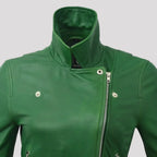 Women’s Lightweight Leather Fashion Jacket | Soft Naked Cowhide Casual Moto Style
