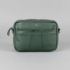 Greenwood Leather Mini Crossbody Bag. Premium Full-Grain Pebbled Leather Handbag