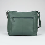 Greenwood Leather Elegant Crossbody Bag. Full-Grain Leather Shoulder Bag