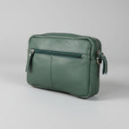 Greenwood Leather Mini Crossbody Bag. Premium Full-Grain Pebbled Leather Handbag