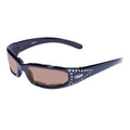 Global Vision Marilyn 3 Women’s Rhinestone Motorcycle Sunglasses. Padded Bling Riding Glasses