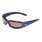 Global Vision Marilyn 3 Women’s Rhinestone Motorcycle Sunglasses. Padded Bling Riding Glasses