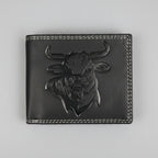 Men’s Steer Embossed Bifold Leather Wallet