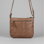MET V Stitch Crossbody Leather Bag