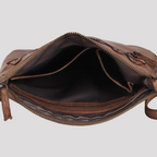 MET V Stitch Crossbody Leather Bag