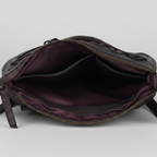 MET V Stitch Crossbody Leather Bag