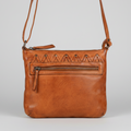 MET V Stitch Crossbody Leather Bag