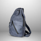 Off The Shoulder Leather Chest Backpack