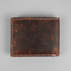 Men’s Cow Leather Canada Embossed Bifold Wallet