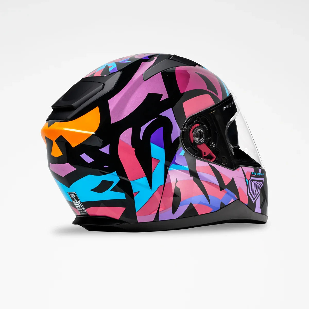 Voss 989 Moto-V TopRockr Full Face Gloss Motorcycle Helmet