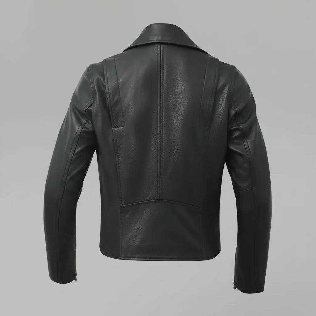 Women’s Lightweight Leather Fashion Jacket | Soft Naked Cowhide Casual Moto Style