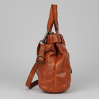 MET Premium Leather Shoulder Bag. Elegant Multi-Compartment Handbag