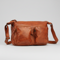 MET Premium Leather Crossbody Bag. Utility Organizer Messenger