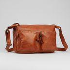 MET Premium Leather Crossbody Bag. Utility Organizer Messenger