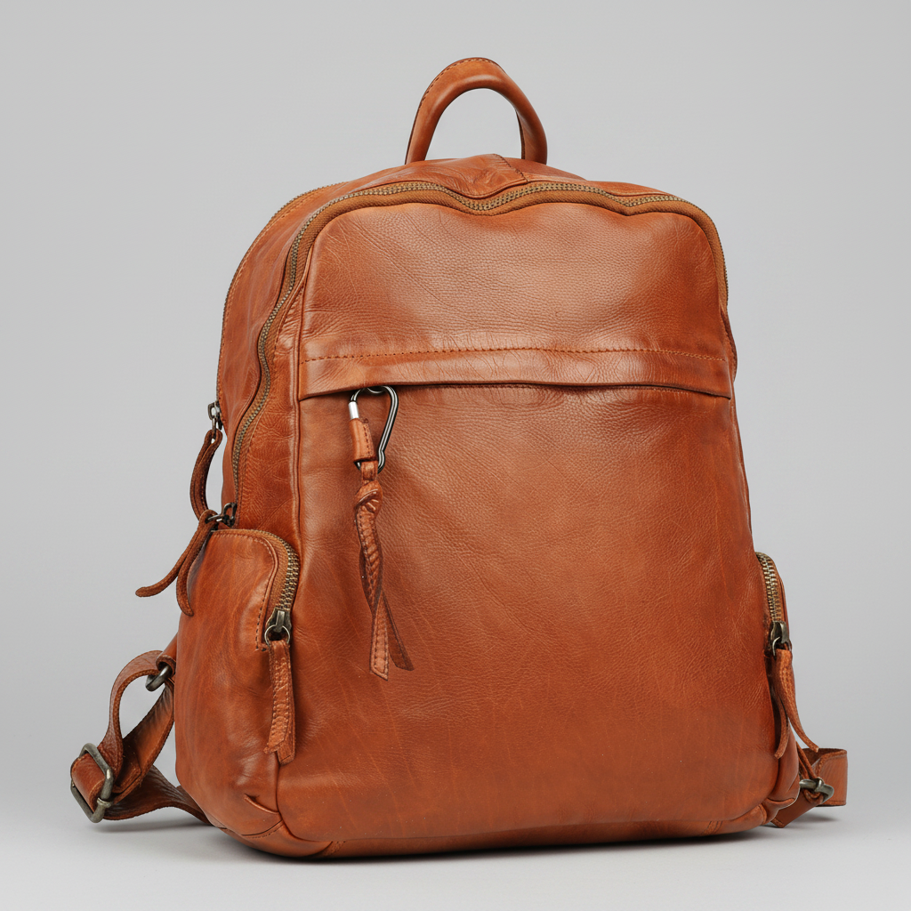 MET Premium Leather Backpack. Urban Rucksack