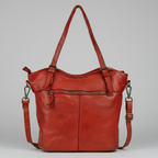MET Leather Handbag for Women. Tote with Adjustable Dual Handles