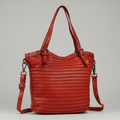 MET Leather Handbag for Women. Tote with Adjustable Dual Handles
