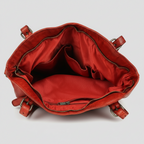 MET Leather Handbag for Women. Tote with Adjustable Dual Handles