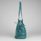 MET Leather Handbag for Women. Tote with Adjustable Dual Handles