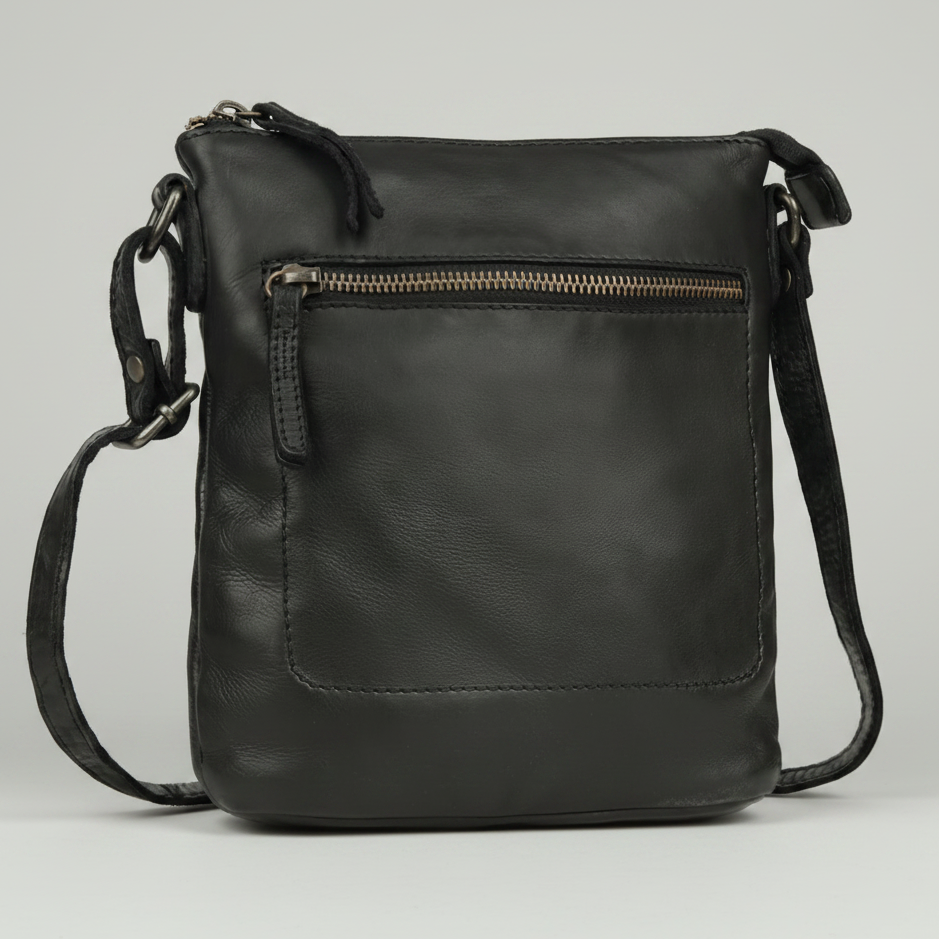 MET Premium Leather Crossbody Bag Small Travel Purse with Multi Pocket Organization