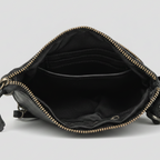 MET Premium Leather Crossbody Bag Small Travel Purse with Multi Pocket Organization