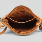 MET Premium Leather Crossbody Bag Small Travel Purse with Multi Pocket Organization