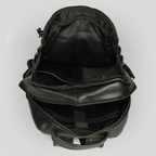 MET Premium Leather Backpack. Dual-Compartment Urban Commuter Pack