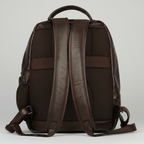 MET Premium Leather Backpack. Dual-Compartment Urban Commuter Pack
