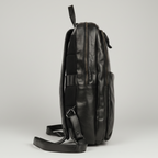 MET Two Adjustable Strap Leather Backpack. Multi-Compartment Commuter Pack