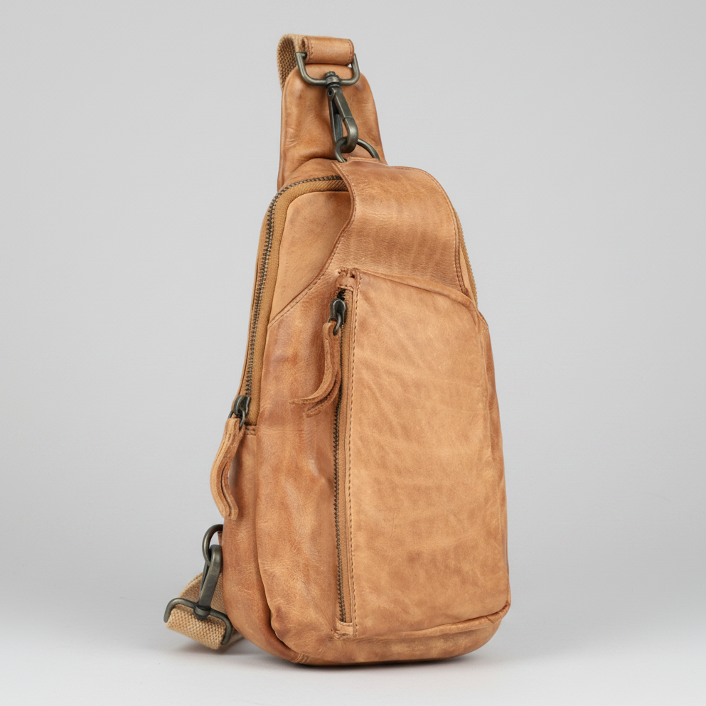 MET Off The Shoulder Leather Chest Bag Backpack