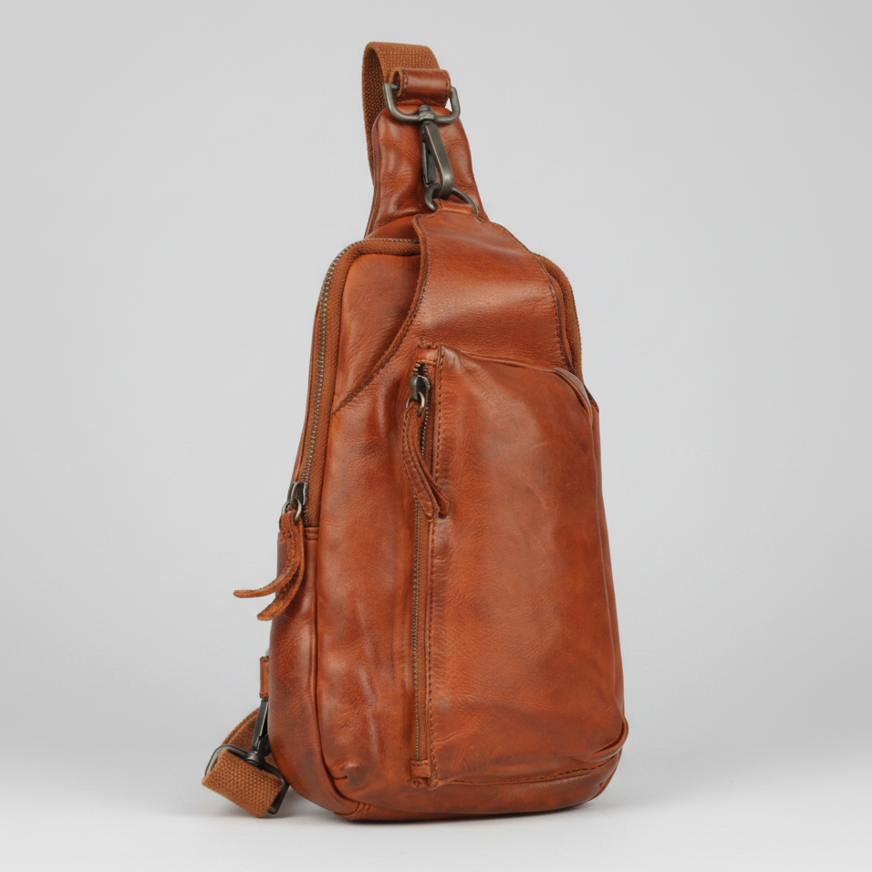 MET Off The Shoulder Leather Chest Bag Backpack