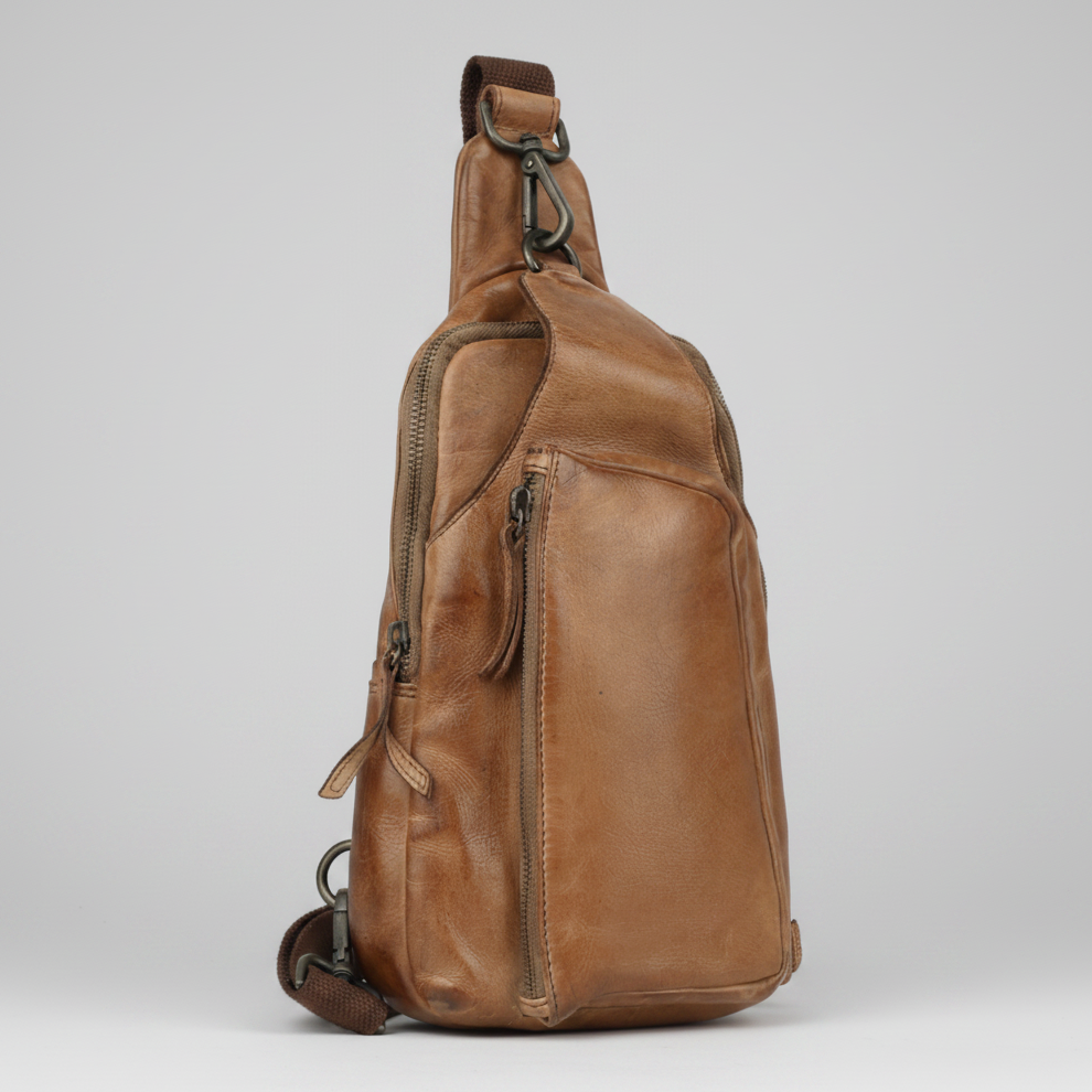 MET Off The Shoulder Leather Chest Bag Backpack