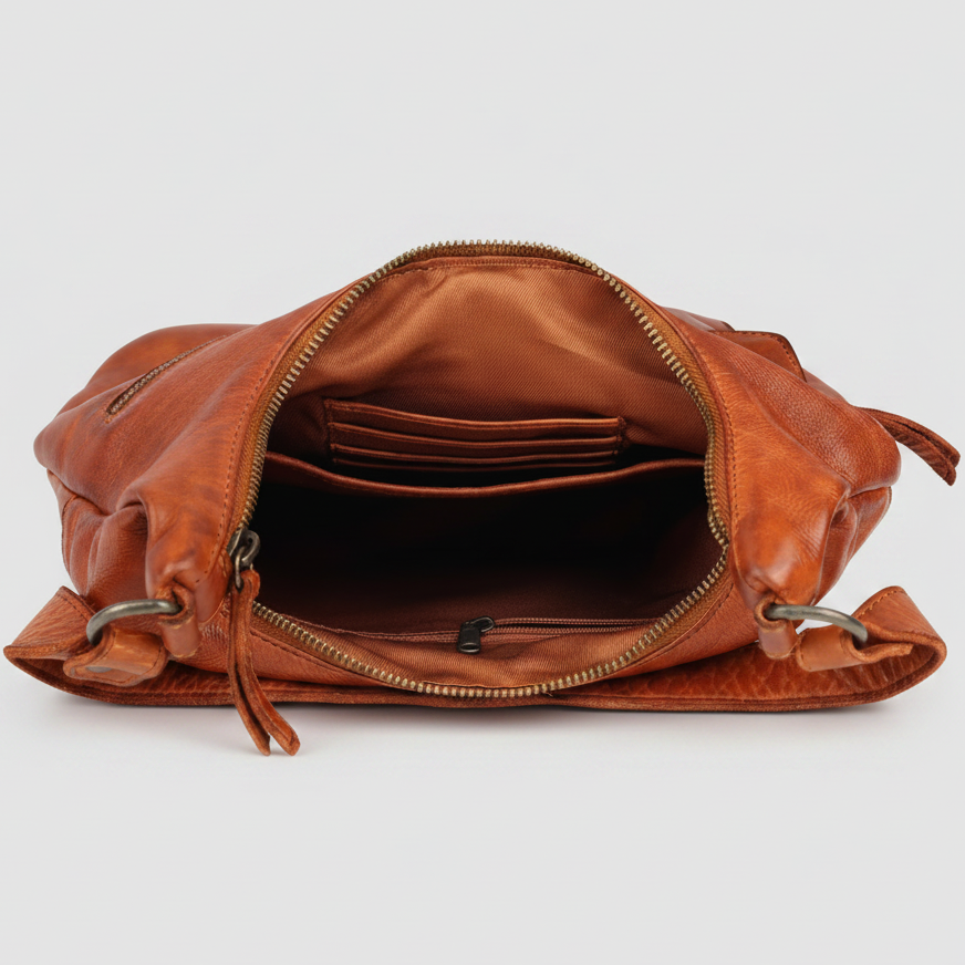 MET Premium Leather Shoulder Bag. Everyday Urban Hobo