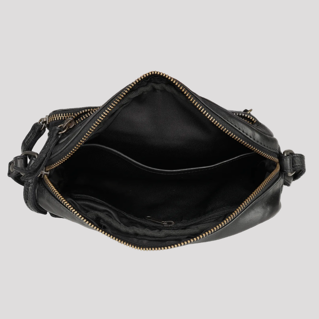 MET Premium Leather Crossbody Bag. Compact Utility Explorer
