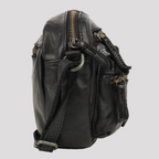 MET Premium Leather Crossbody Bag. Compact Utility Explorer