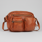 MET Premium Leather Crossbody Bag. Compact Utility Explorer