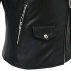 Women’s Lightweight Leather Fashion Jacket | Soft Naked Cowhide Casual Moto Style