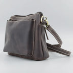 Hunter Leather Front Pocket Crossbody Bag