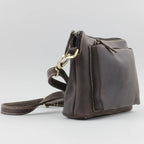 Hunter Leather Front Pocket Crossbody Bag