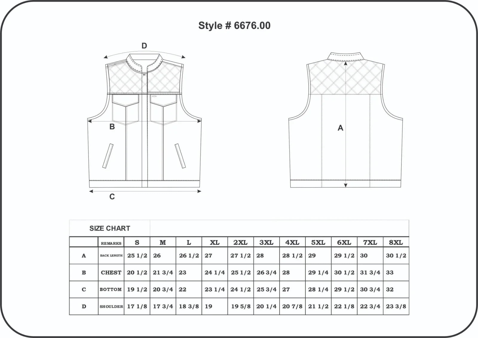 Open Road Men's Denim & Leather Club Vest