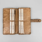 MET Women's Snap Tab Leather Wallet